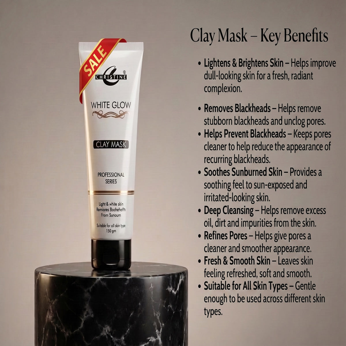 White Glow Clay Mask (150 g)