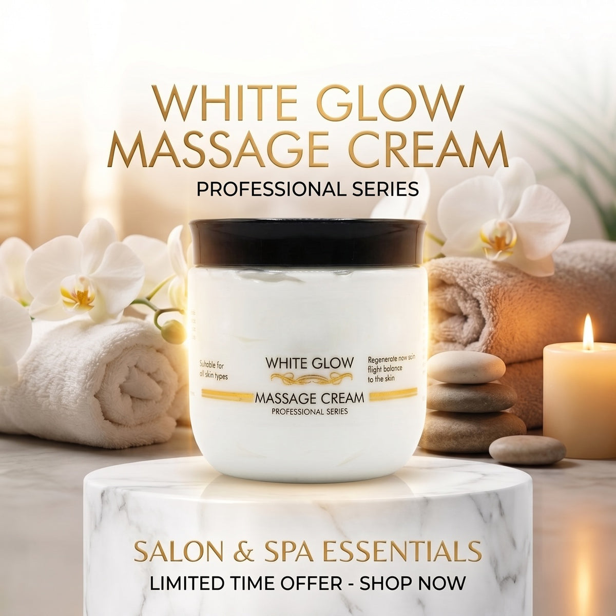 White Glow Massage Cream (450 g)